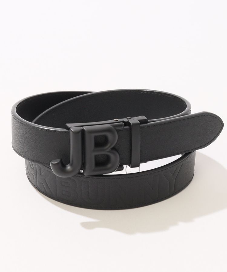 【希少品】美品　ジャックバーニー　 ベルト JB ロゴベルト　ゴルフ ジャックバニー JB 合皮セレーションロゴベルト レディース