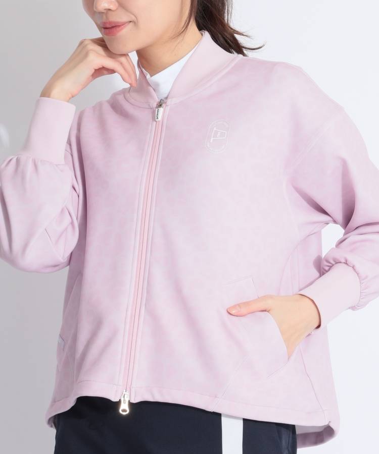 JR 【11/25までタイムセール】【ストレッチ】アニマル柄ドロストダンボールニットブルゾン