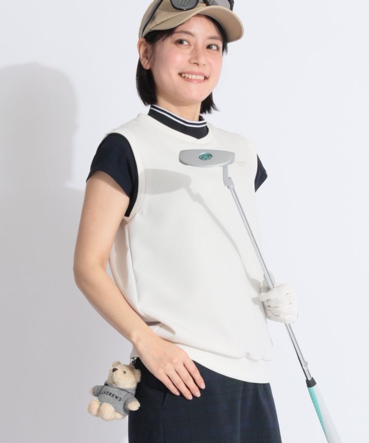 【新品】beams golf 撥水ストレッチオリーブベスト　Lサイズ BEAMS GOLF（ビームス ゴルフ）ORANGE LABEL / 撥水 ストレッチ