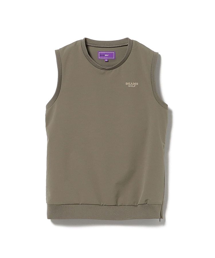 ビームスゴルフ BE 【撥水ストレッチ】サイドジップクロスVネック