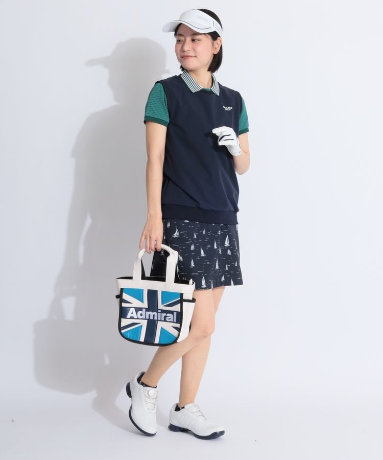 ビームスゴルフ BE 【撥水ストレッチ】サイドジップクロスVネック