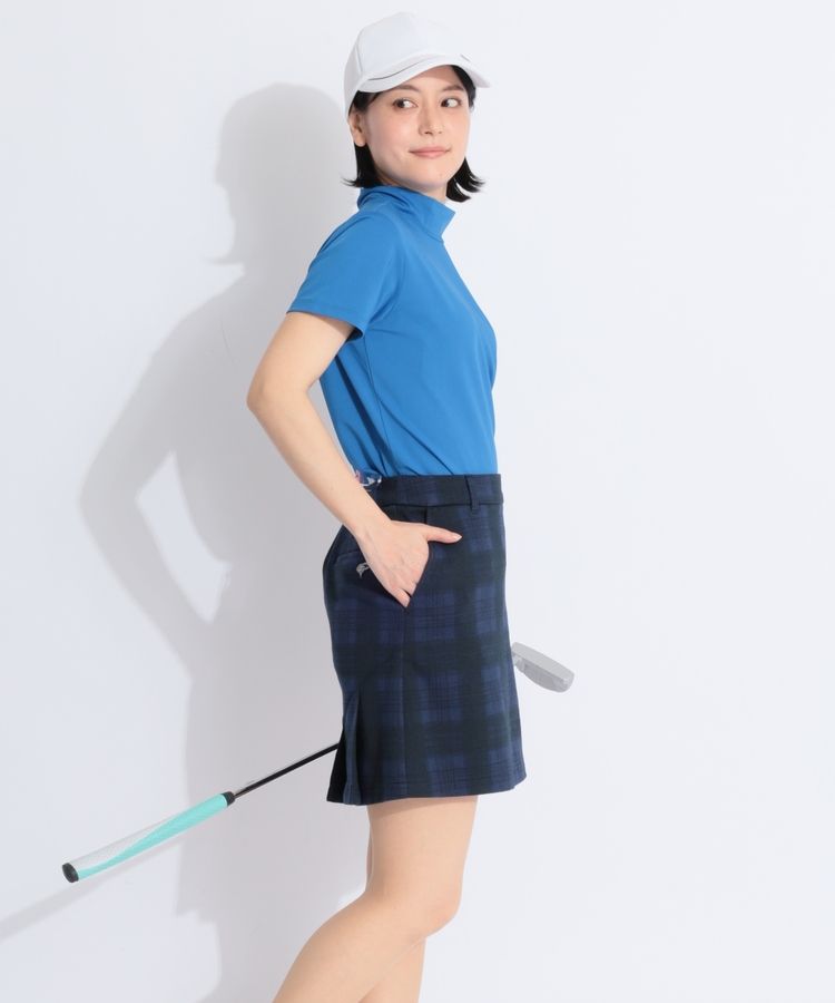 BEAMSGOLF - 【新品】ビームスゴルフ スカート ネイビー チェック  レディース L ゴルフウェア BEAMS GOLF BEAMS ビームスゴルフ スカート ネイビー×黒 チェック