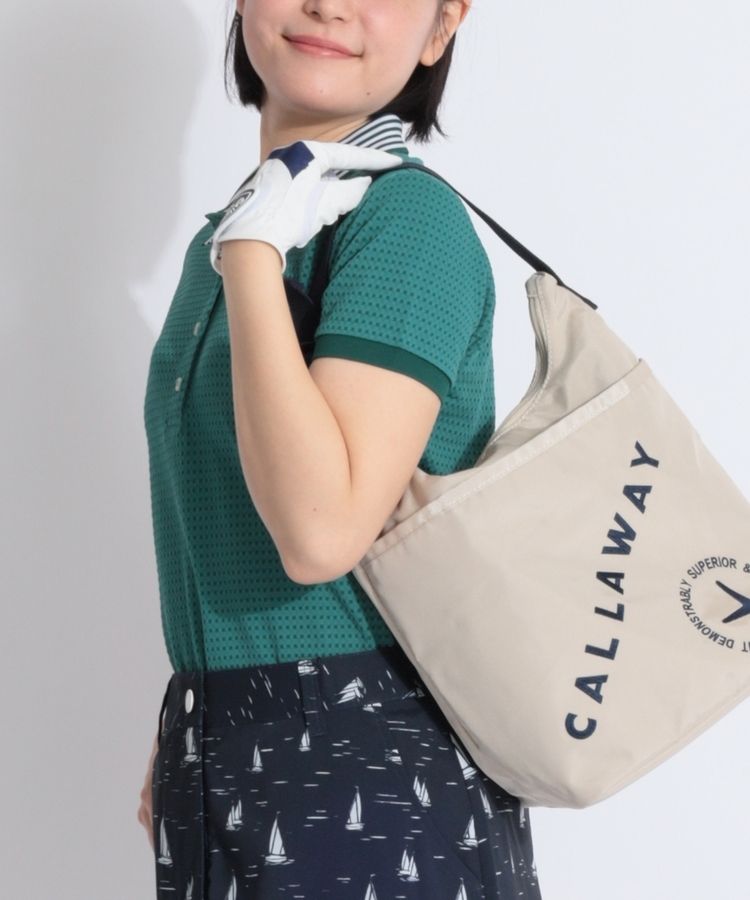 ビームスゴルフ BE 衿裏ロゴデザイン格子柄サッカー半袖ポロシャツ