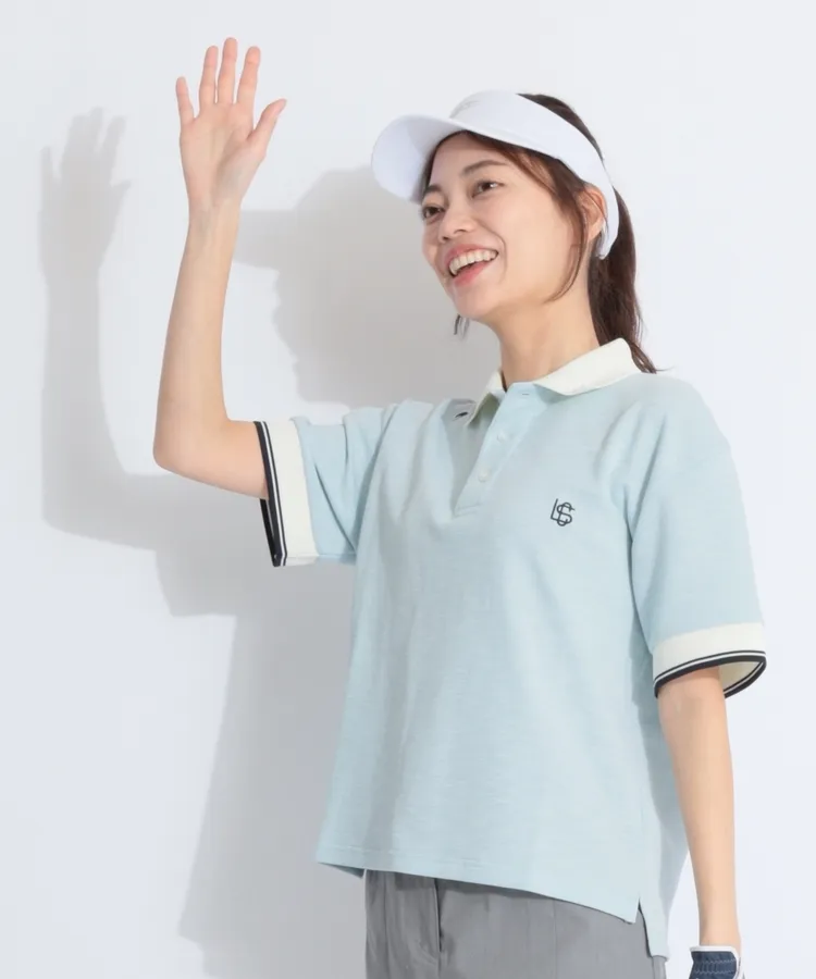 トミーヒルフィガーゴルフ TH 【ストレッチ】バックロゴプリント