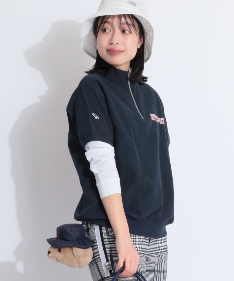 ビームスゴルフ BE 【Champion】選べるデザインハーフジップ半袖