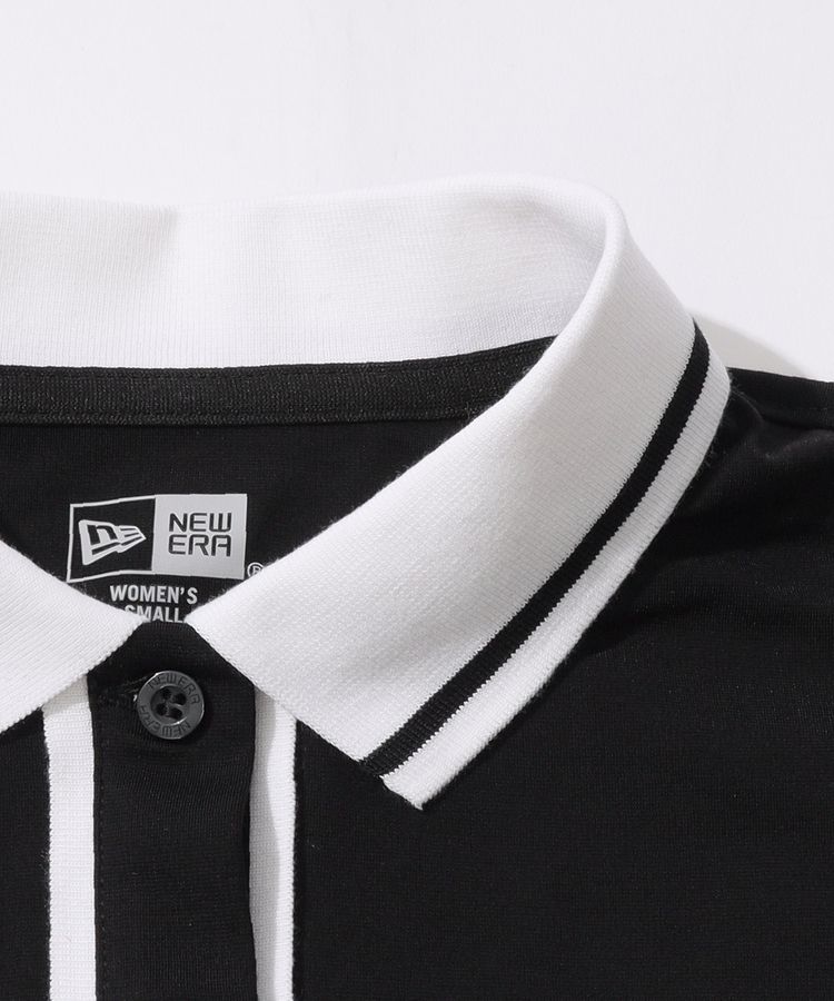 ニューエラ NE 【UV吸汗速乾】バイカラーライン半袖ポロシャツ