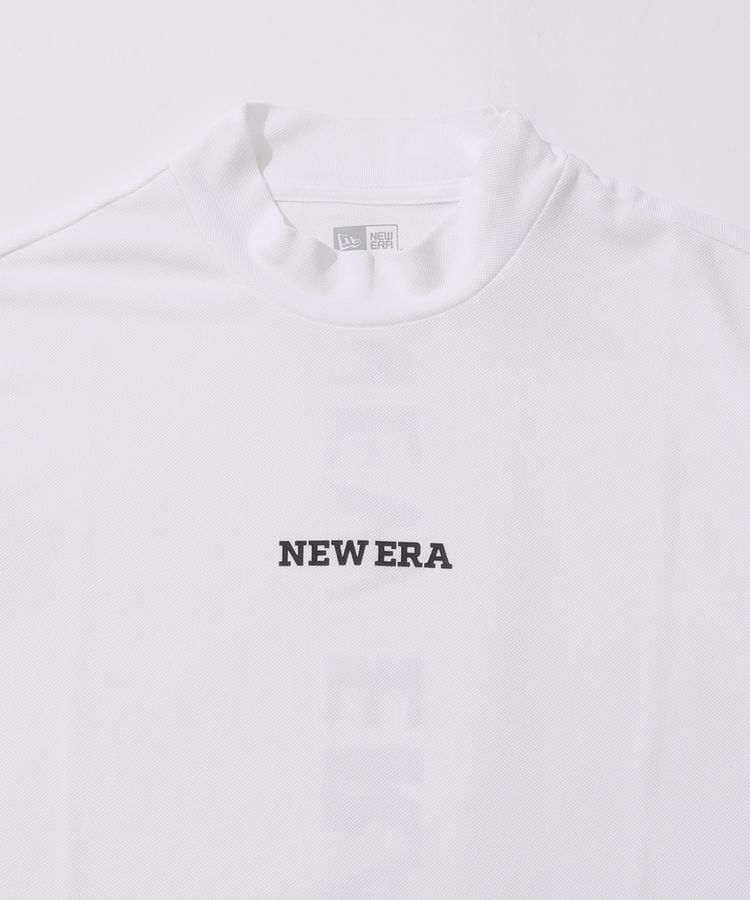 ニューエラ NE 【UV吸汗速乾】ラインロゴ半袖カノコモックネック