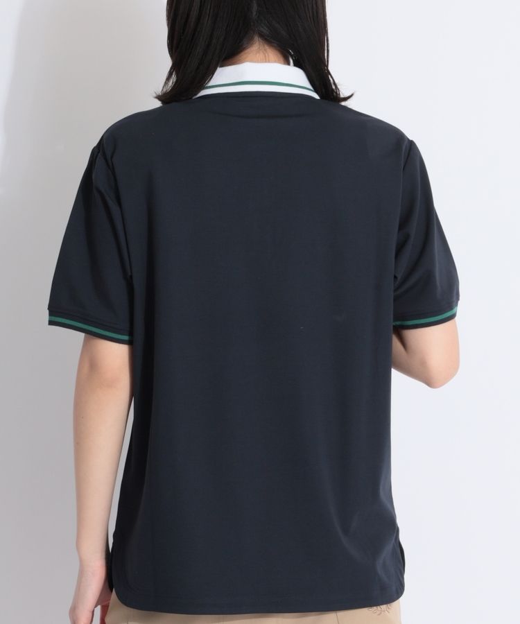 ニューエラ NE 【UV吸汗速乾】バイカラーライン半袖ポロシャツ