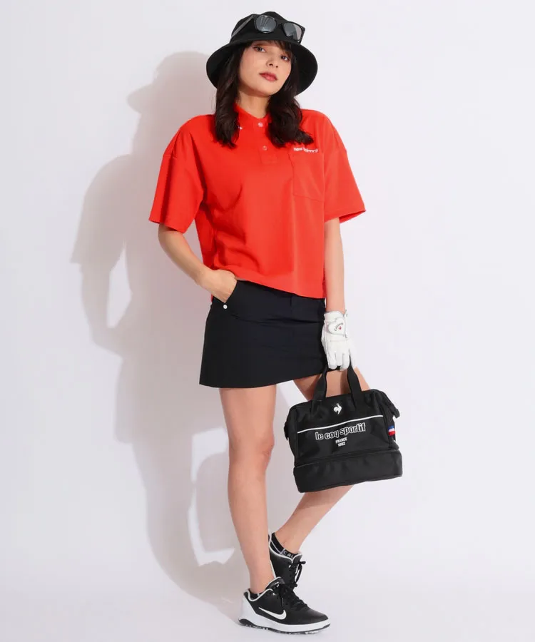 ニューバランスゴルフの半袖ポロシャツを使ったスタイリング