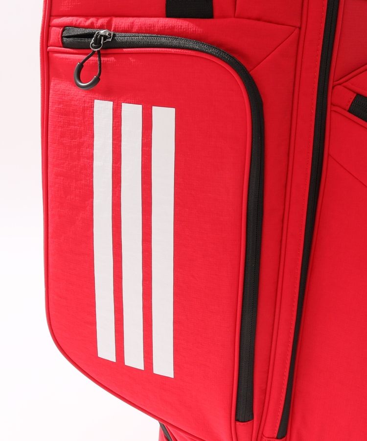 adidas キャディバッグ ゴルフバッグ スリーストライプ レッド アディダスゴルフ AG 【CORDURA】スリーストライプキャディ