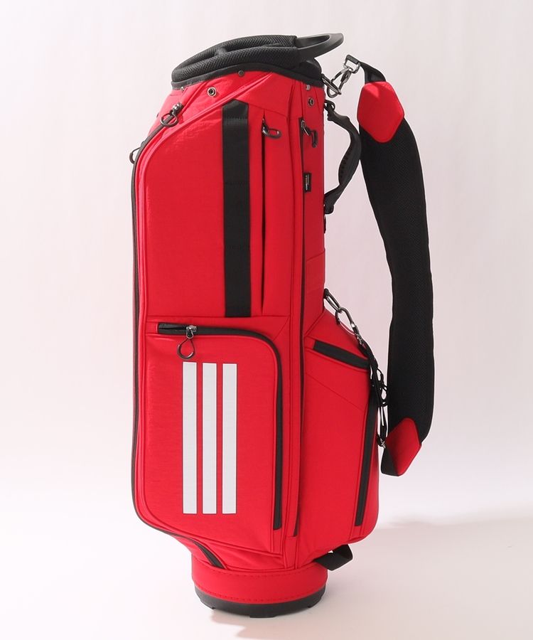 adidas キャディバック　新品・未使用　ゴルフ　赤　アディダス アディダスゴルフ AG 【CORDURA】スリーストライプキャディ