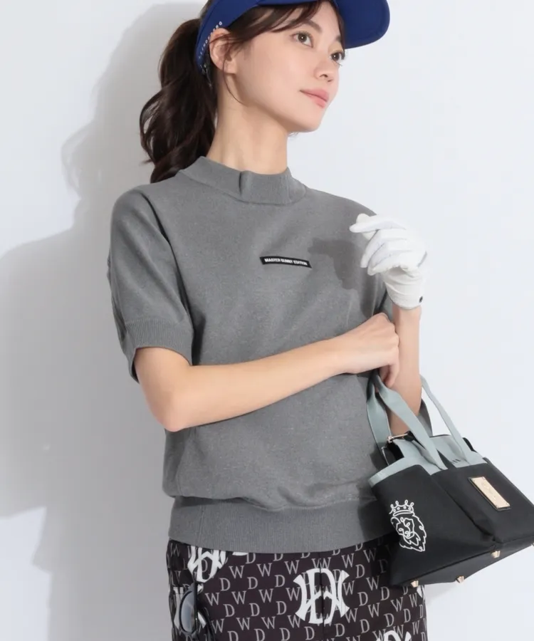 冷感触感！クール！美品！サイドライン　ロゴメッシュポロ　ブリーフィングゴルフ セール】ブリーフィング ゴルフ ウェア レディース サイドロゴ