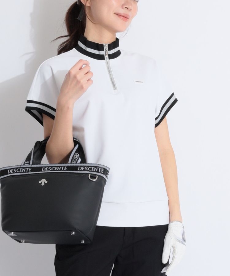 ランバン スポール LV 【冷感UV】リブライン切替ハーフジップ