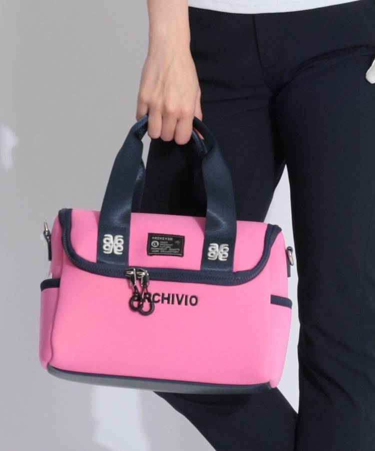 AR ロゴショルダー付きポンチカートバッグ