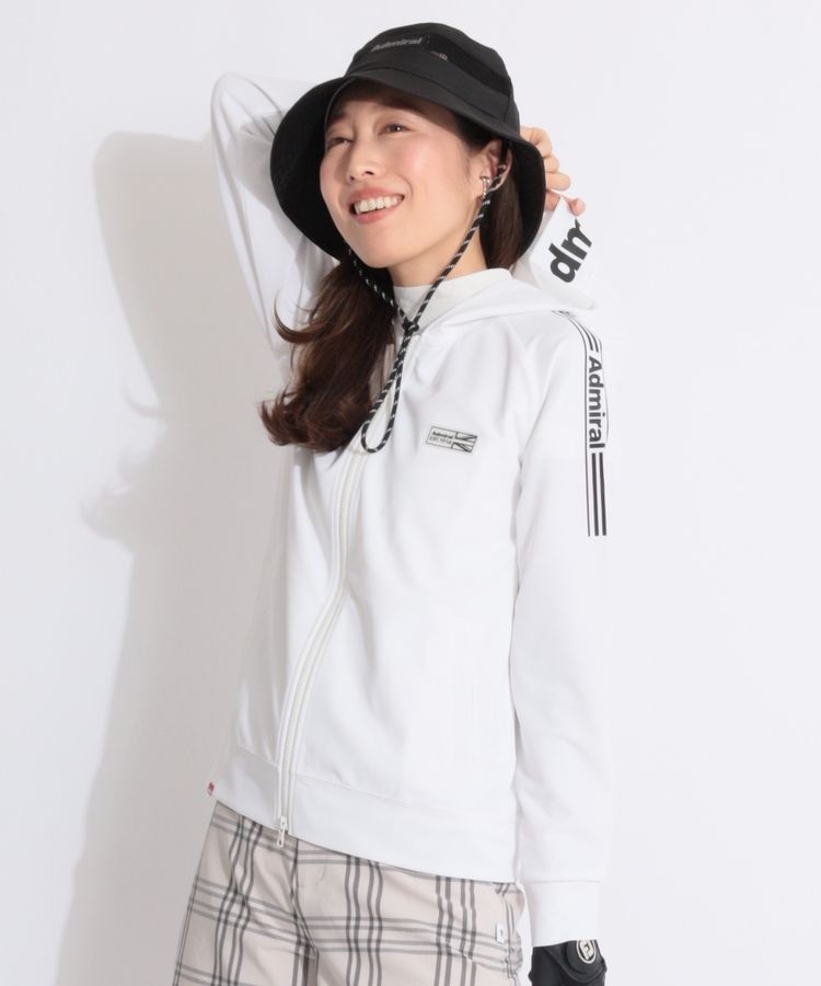 ADMIRALGOLFアドミラルゴルフ　フルジップ　レディースL【美品】 セール】[アドミラル ゴルフ] レディース ベロア フルジップ