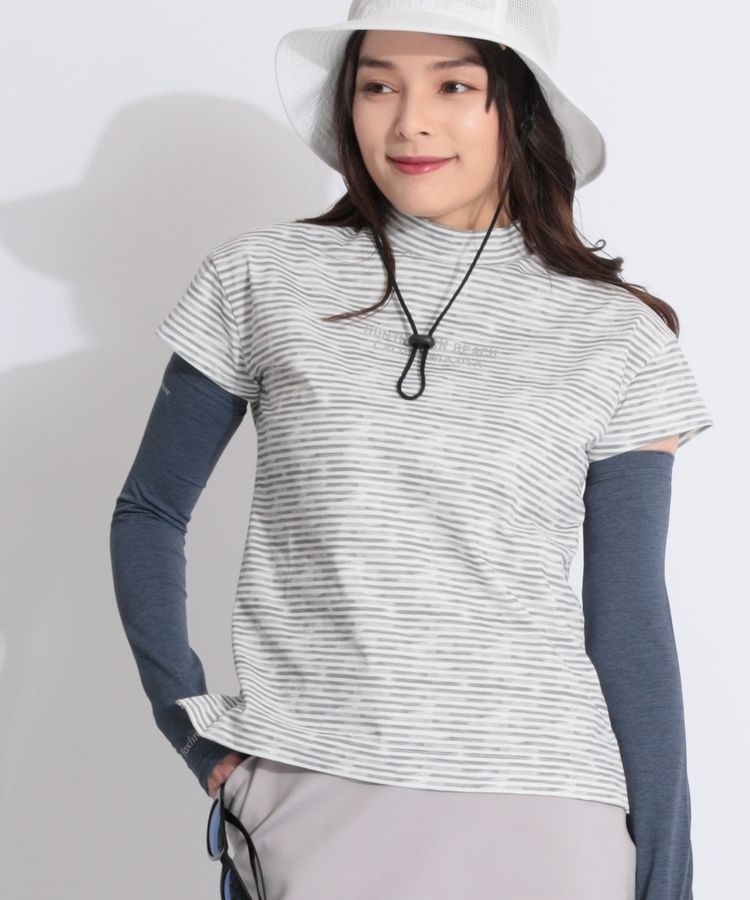 新品 トラヴィスマシュー 半袖モックネック ノルディック グレー