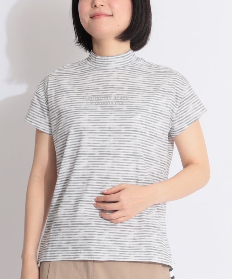 新品 トラヴィスマシュー 半袖モックネック ボーダー グリーン Mサイズ 新品 トラヴィスマシュー 半袖モックネック ボーダー グリーン M