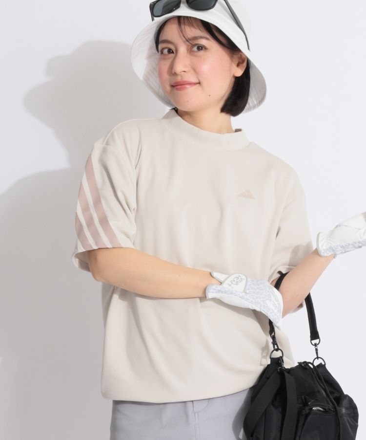 新品　adidas ゴルフ　モックネック　フレアースカート　　セットアップ　XL 新品 アディダス ゴルフ モックネック フレアースカート