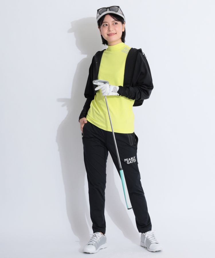 パーリーゲイツ PG 【ストレッチ】スリーブロゴモックネック半袖