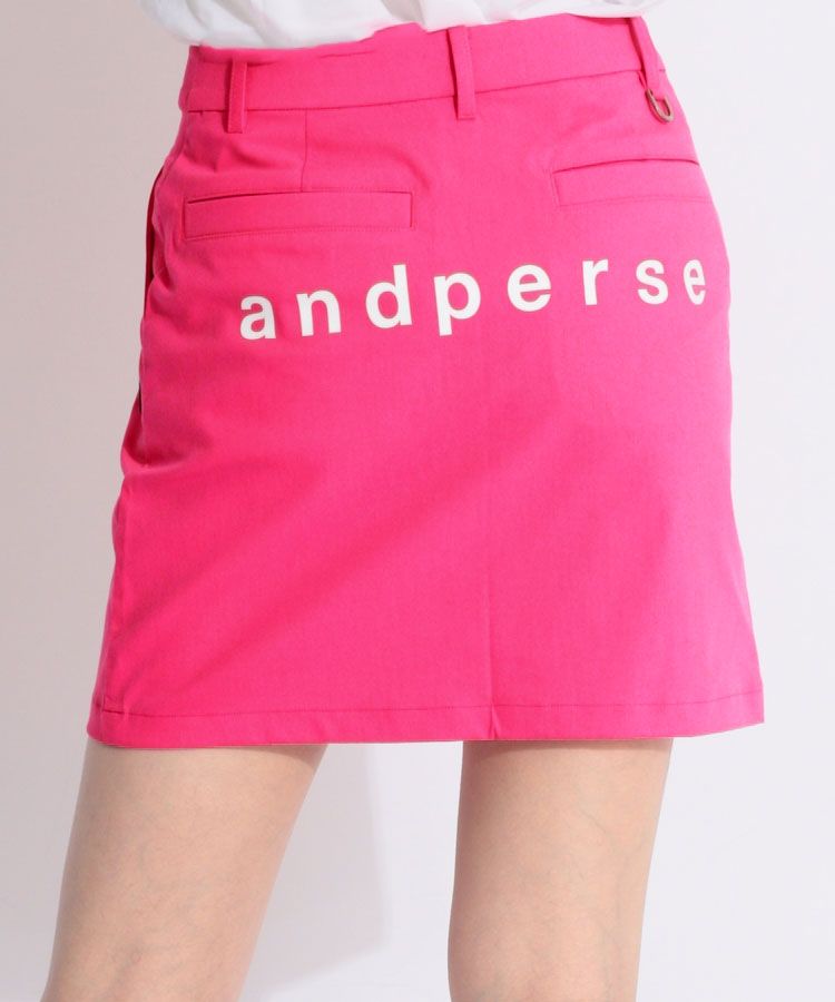 【撥水ストレッチ】バックプリントタックスカート