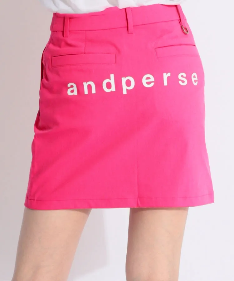 AP 【撥水ストレッチ】バックプリントタックスカート