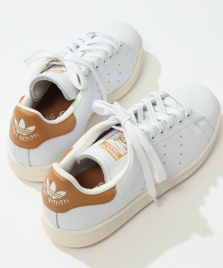 AG 【スタンスミス】ロゴデザイン本革スパイクレスシューズ