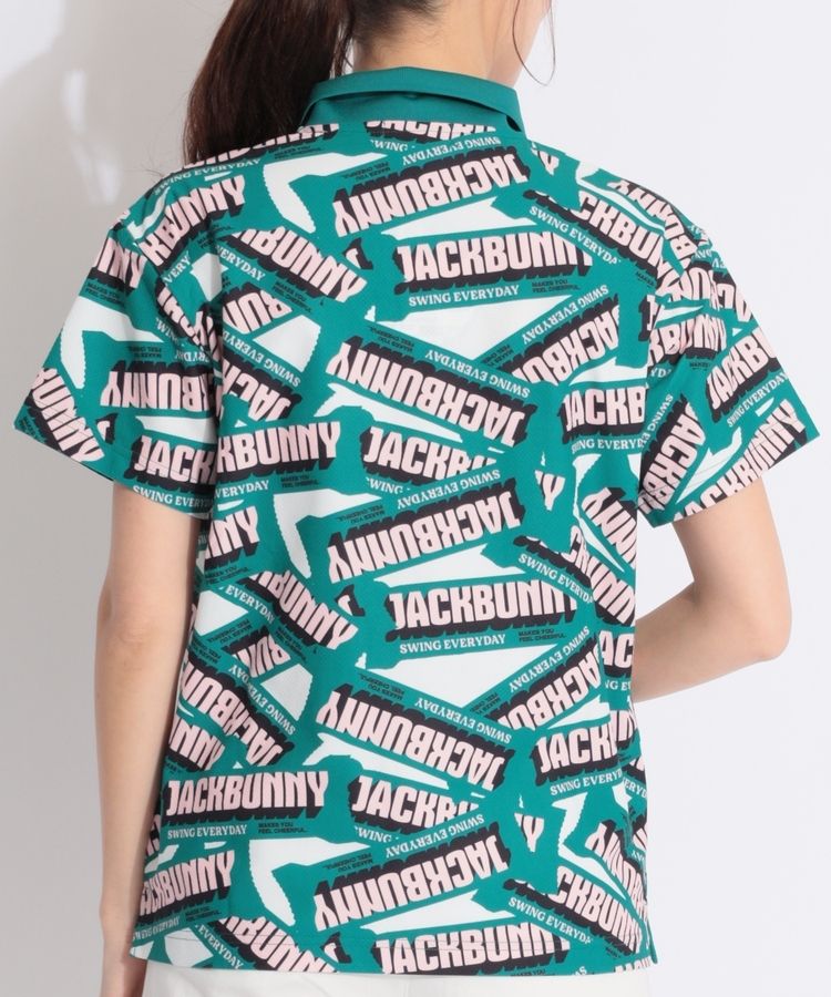 ジャックバニー　ハニカムメッシュ 半袖ポロシャツ　サイズ2 ジャックバニー JB ハニカムメッシュグラフィックプリント半袖