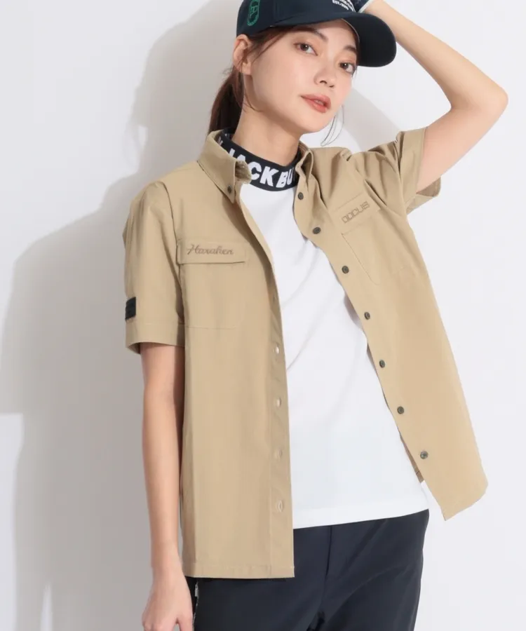 ジャックバニー  ダブルフェイスカノコモックネックカットソー(半袖) レディース ダブルフェイスカノコ半袖モックネックカットソー | Jack Bunny