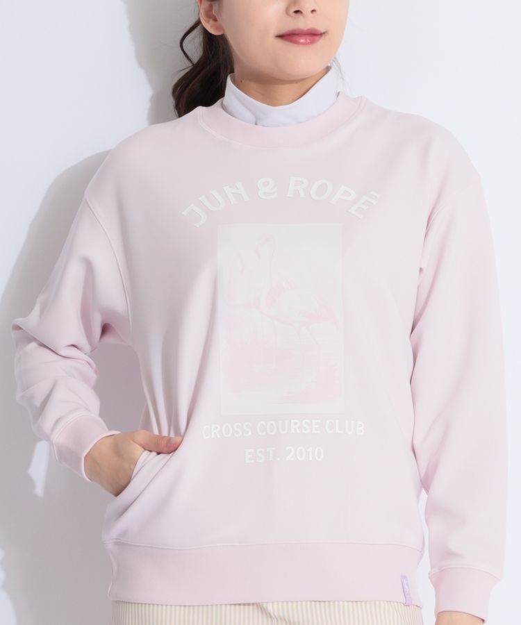 【ストレッチUV】グラフィックプリントダンボールプルオーバー