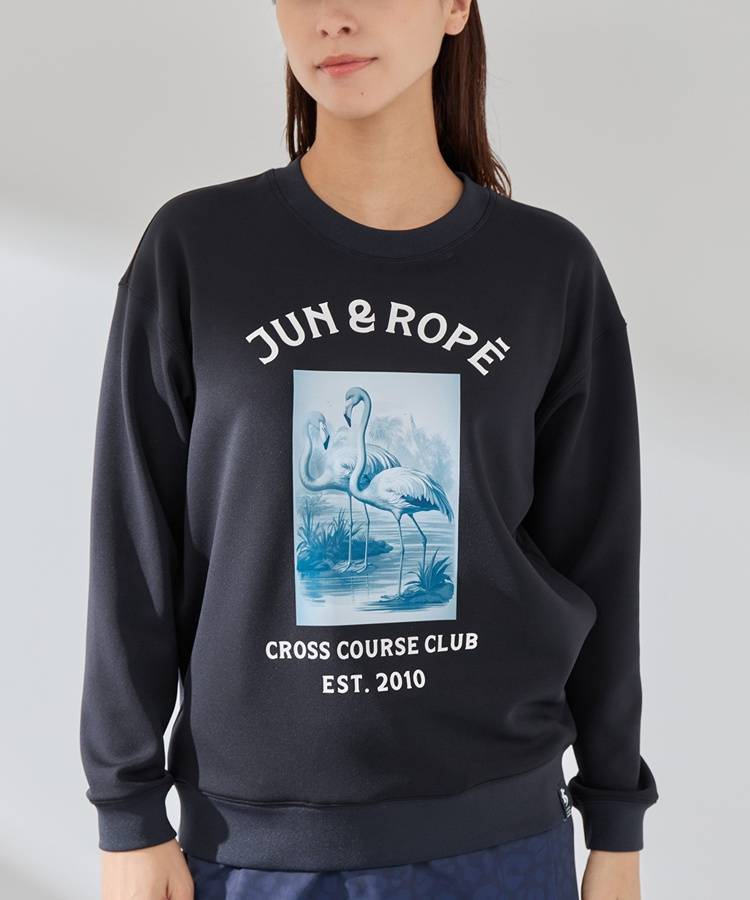 JR 【12/8までタイムセール】【ストレッチUV】グラフィックプリントダンボールプルオーバー