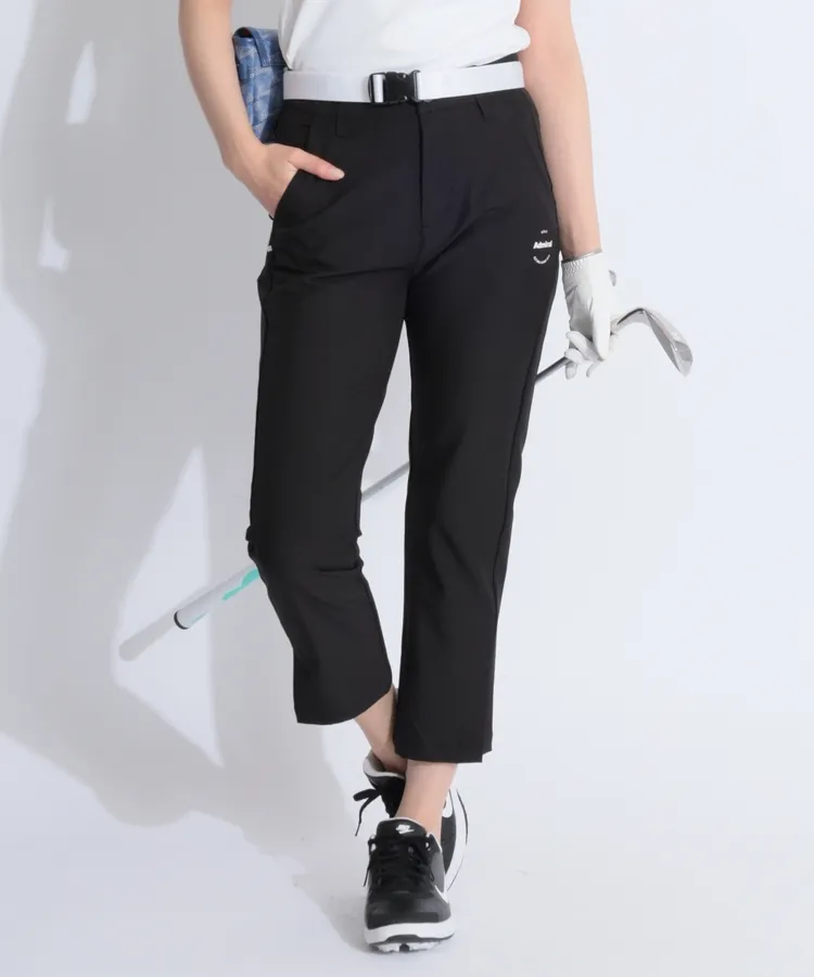 【美品】アドミラルゴルフ セットアップ グレー 黒 サイズ上下 L アドミラルゴルフ AM 【4WAYストレッチ】サイドロゴ刺繍
