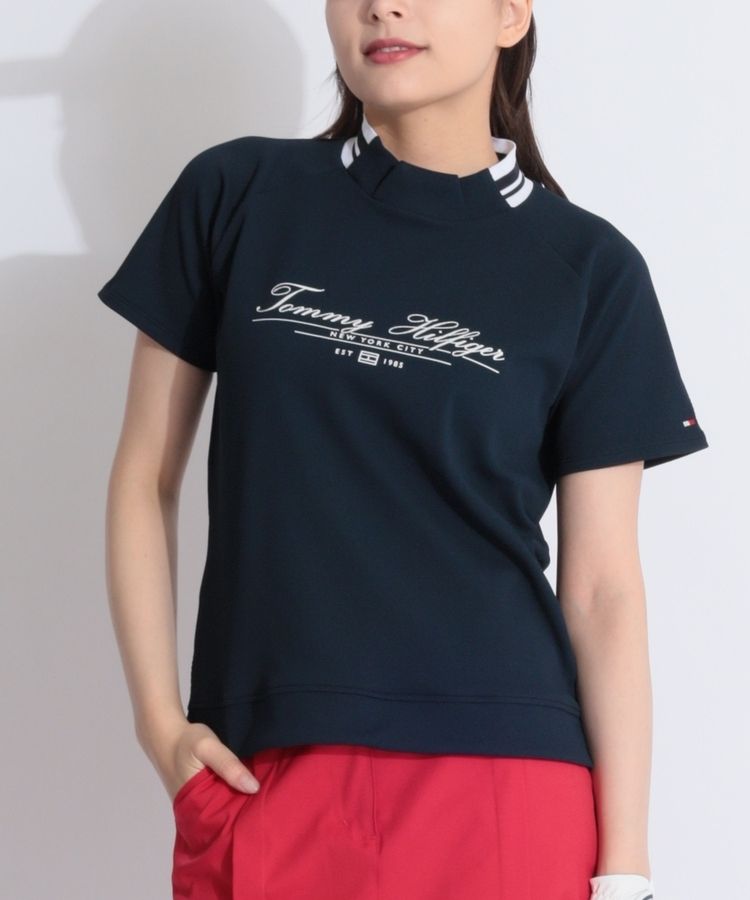 トミーヒルフィガーゴルフ パーカー 半袖 ビックロゴ ストレッチ 冷感 トミー ヒルフィガー ゴルフ (Tommy Hilfiger Golf) | トミー