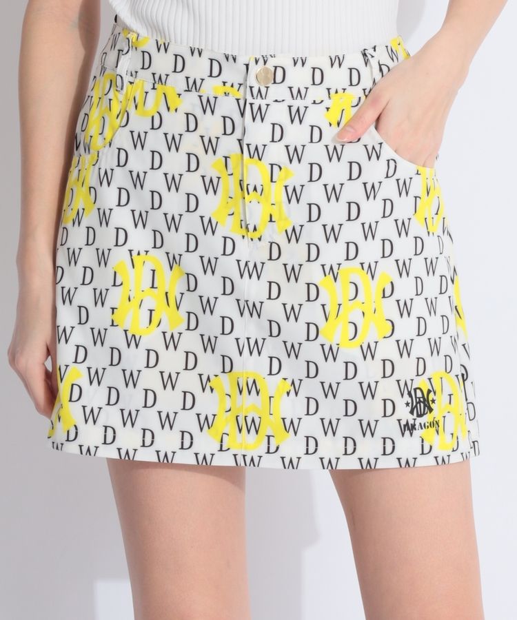 ダンスウィズドラゴン DD モノグラムプリントスカパン レディース