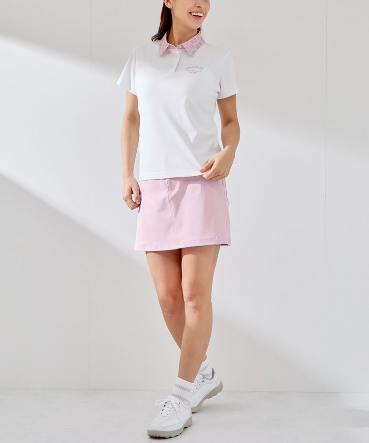 美品⛳️ ラッセルノ　セットアップ　半袖ポロシャツ　ショートパンツ レディース1 ラッセルノ ゴルフ レディース ポロシャツ ショートパンツ 1