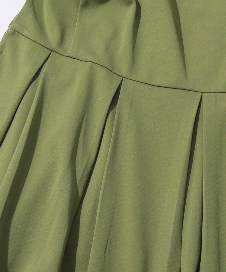 ブリーフィングゴルフ BR プリーツ切替モックネック半袖ワンピース