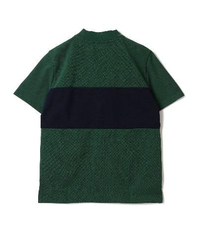 ビームスゴルフ BE 【LACOSTE】パネル切替モックネック半袖