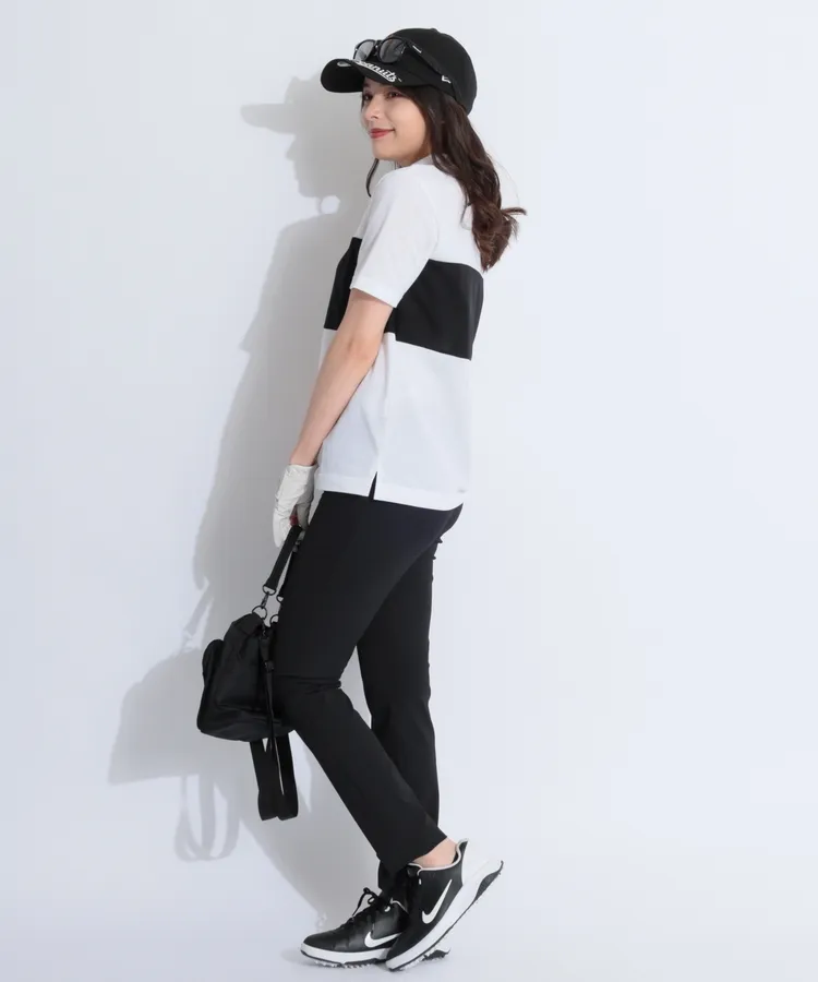 ビームスゴルフ BE 【LACOSTE】パネル切替モックネック半袖