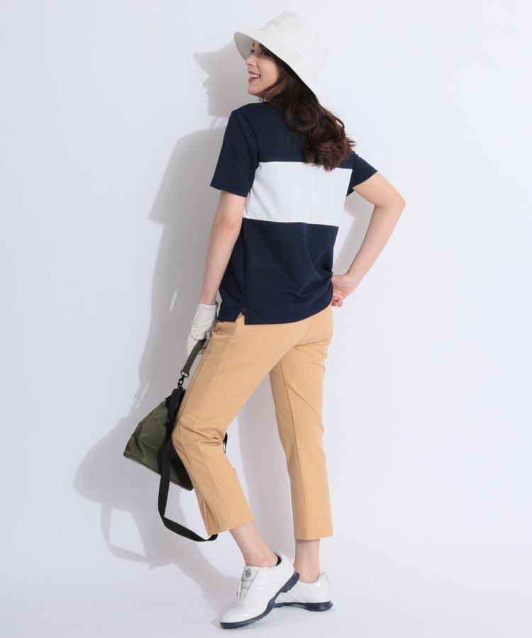 ビームスゴルフ BE 【LACOSTE】パネル切替モックネック半袖