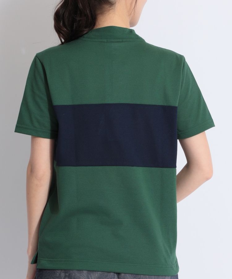 ビームスゴルフ BE 【LACOSTE】パネル切替モックネック半袖