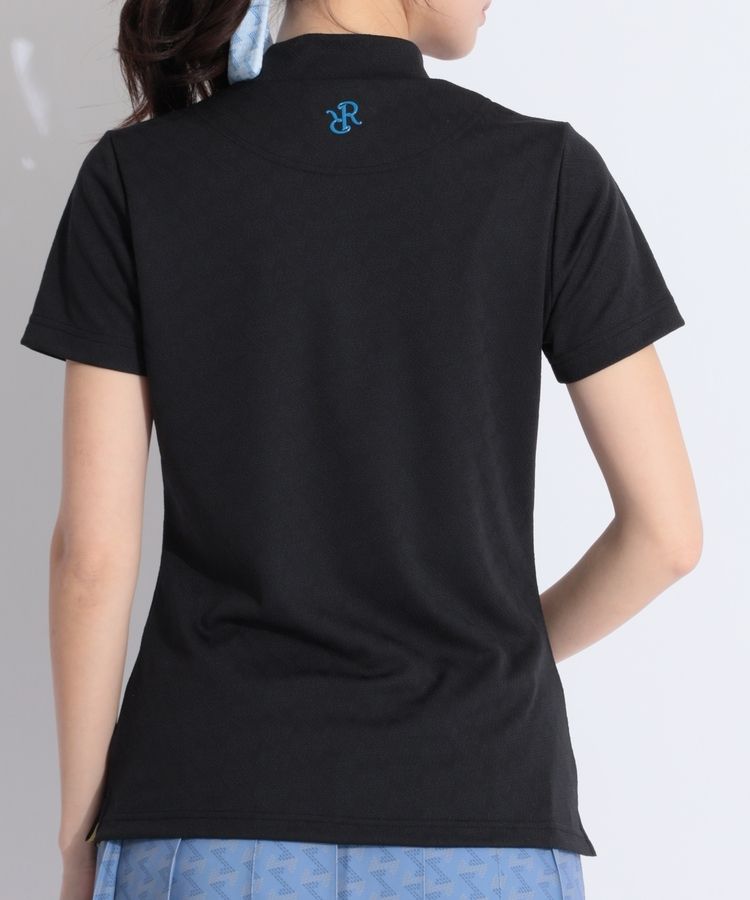 レザレクション RR 総柄ジャガードモックネック半袖カットソー