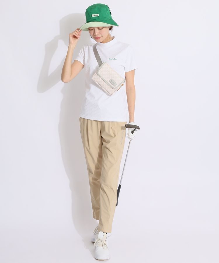 レザレクション RR 総柄ジャガードモックネック半袖カットソー