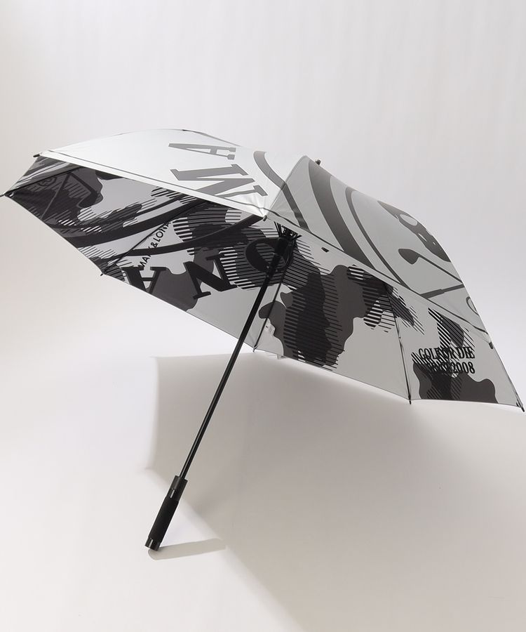 MARK&LONA - マークアンドロナ　晴雨兼用　傘　ブラック　UV　新品　未使用　ゴルフ マーク＆ロナ ML 【晴雨兼用】【超BIG95cm】グラフィック