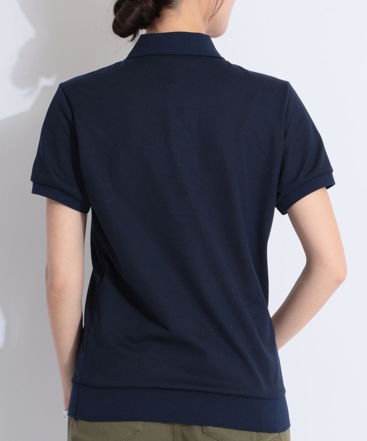 ビームスゴルフ BE 【LACOSTE】アイコンワッペン鹿の子半袖