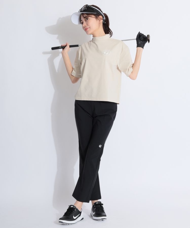 ユナイテッドアローズ × テーラーメイド ストレッチパンツ ゴルフ ベージュ S テーラーメイドゴルフ TG 【撥水ストレッチ】ウエスト切替フレア
