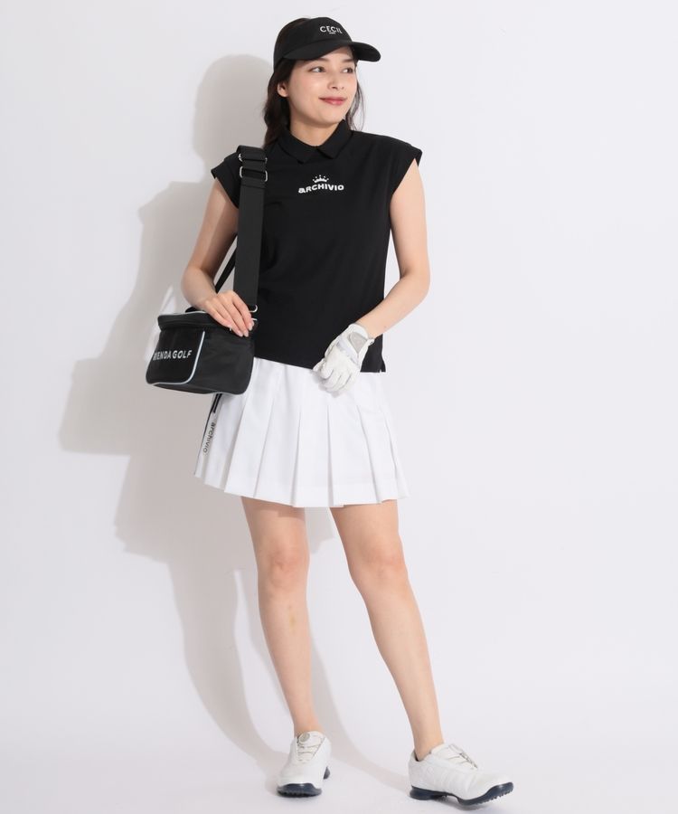アルチビオ AR サイドダブルラインサテンプリーツスカート
