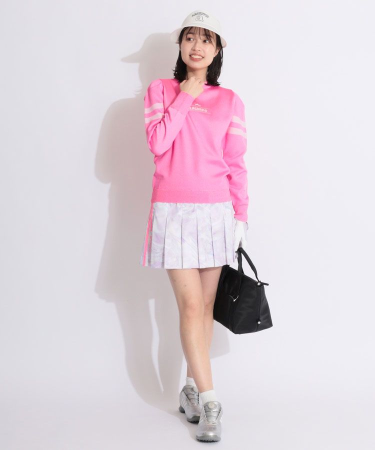 アルチビオ AR サイドダブルラインサテンプリーツスカート