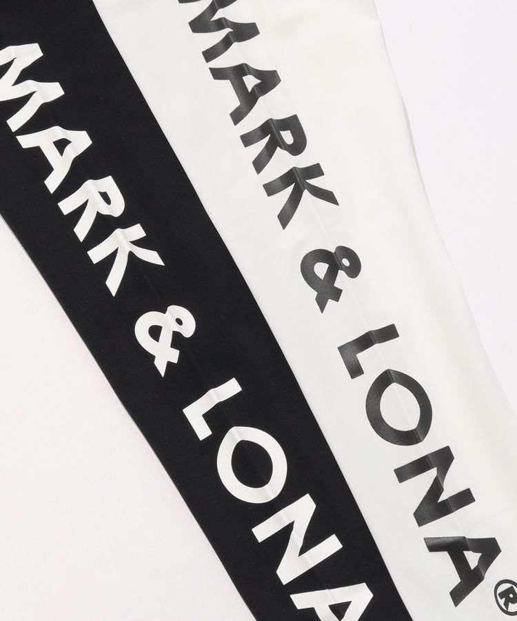 マーク＆ロナ ML アシメロゴプリント2WAYボレロ型アームカバー