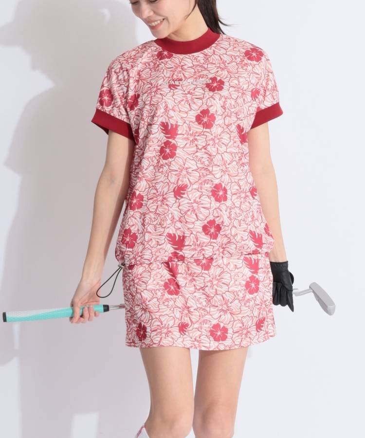 CU ハイビスカス×ゼブラ柄セットアップ