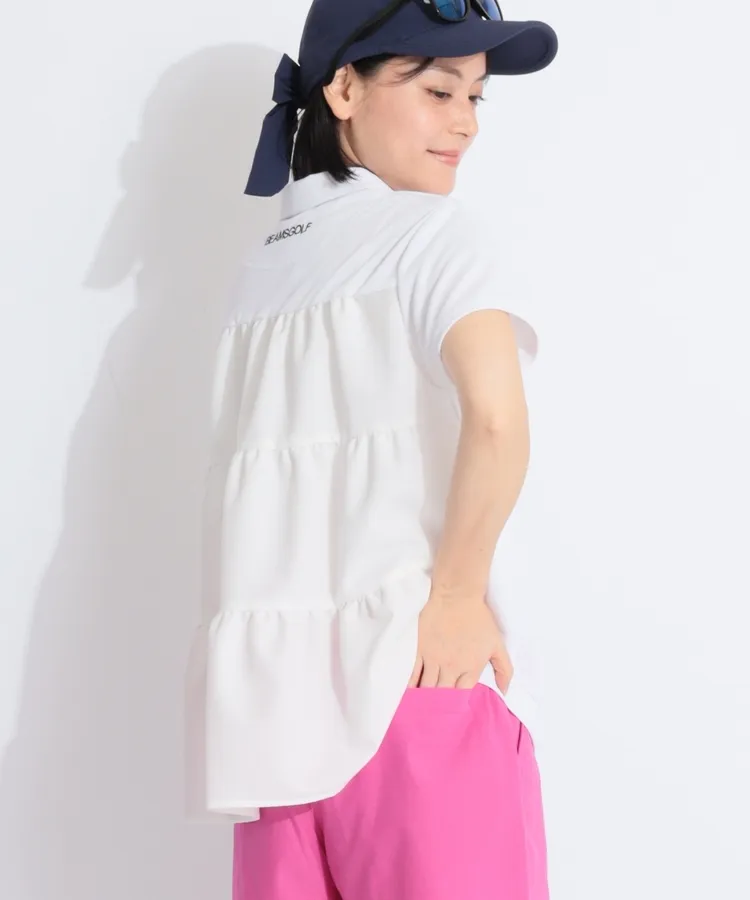 テーラーメイド 花柄 ポロシャツ&スカートズボン&サンバイザー 3点