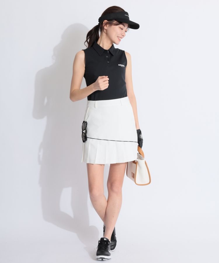ビームスゴルフ BE 【ストレッチ】ロゴラインプリーツ切替スカート